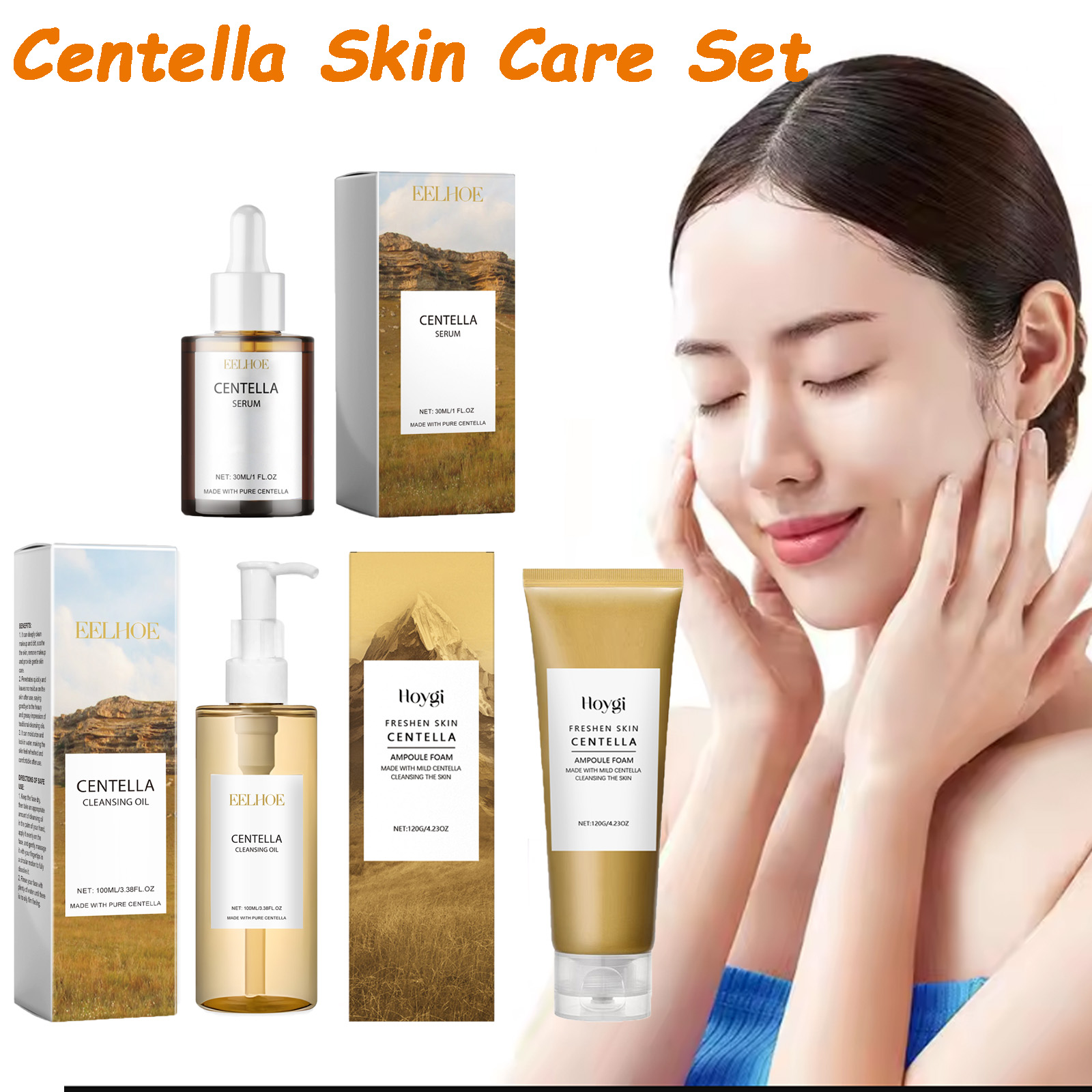 Luxury Skincare Kit - Centella-Juego de cuidado de la piel,