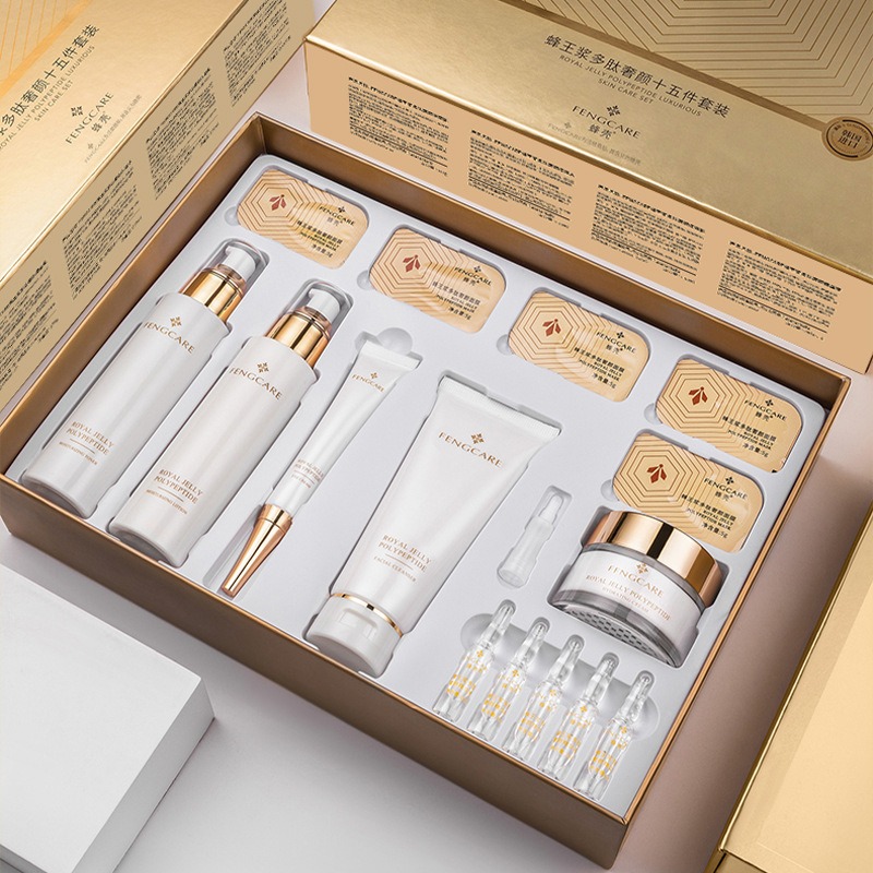Luxury Skincare Kit - Royal Jelly-Juego hidratante y antiarrugas, reduce